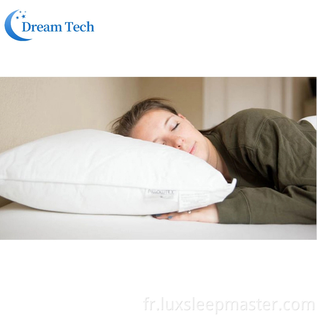 Oreiller de lit de couchage en microfibre confortable et bon marché de fabrication de la Chine
